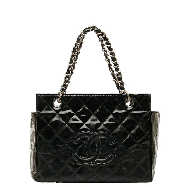 Top Quality Chanel Matrases Cocomark Chain houlder Bag Black Silver Emmeline  Chanel