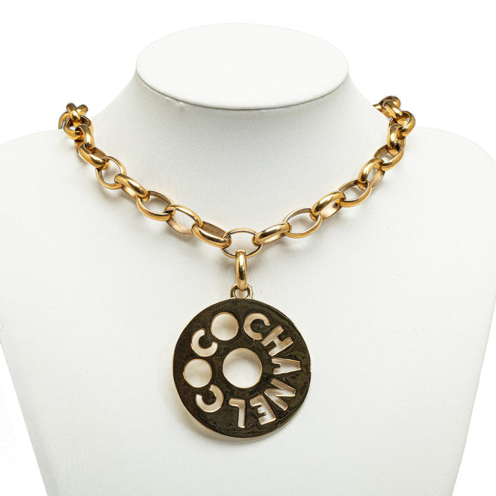 Top Quality Chanel logo plate chain necklace g maquette ladies Chanel