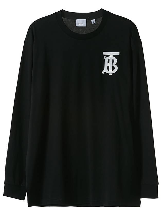 Burberry TB Monogram Motif Long Sleeve T-Shirt Black