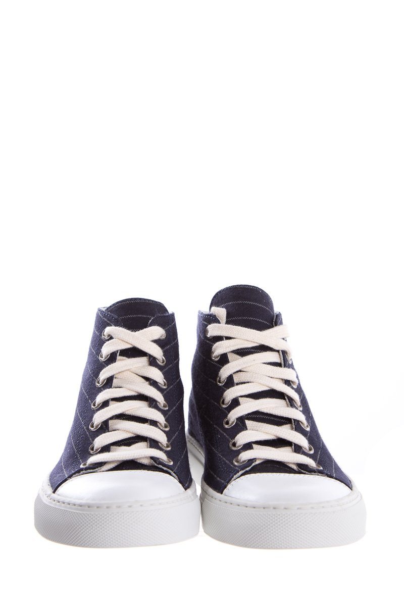 Sofie D'hore Pinstripe Sneakers SZ 7