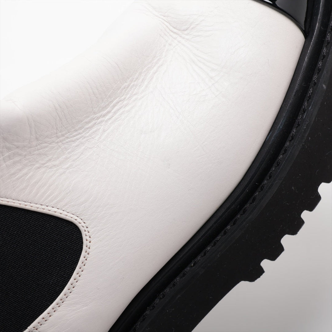 Top Quality Chanel Coco Brand Leather Patent Sidewear 37  White G38218
