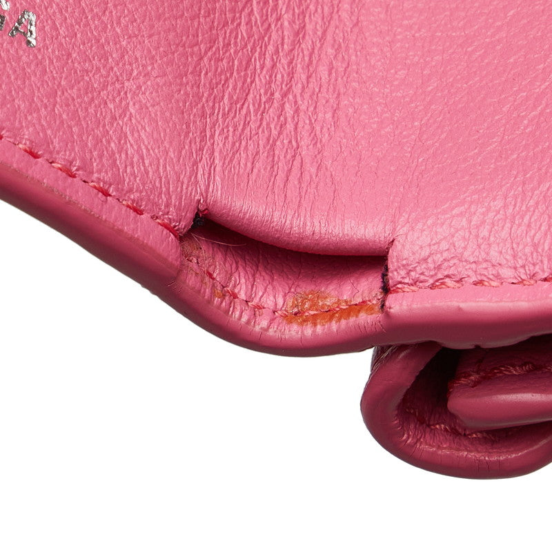 Top Quality Balenciaga Mini Paper Wallet Leather Pink