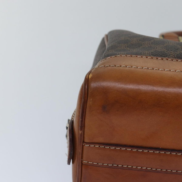 Celine Macadam Canvas Hand Bag Brown Auth 80058