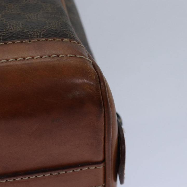 Celine Macadam Canvas Hand Bag Brown Auth 80058
