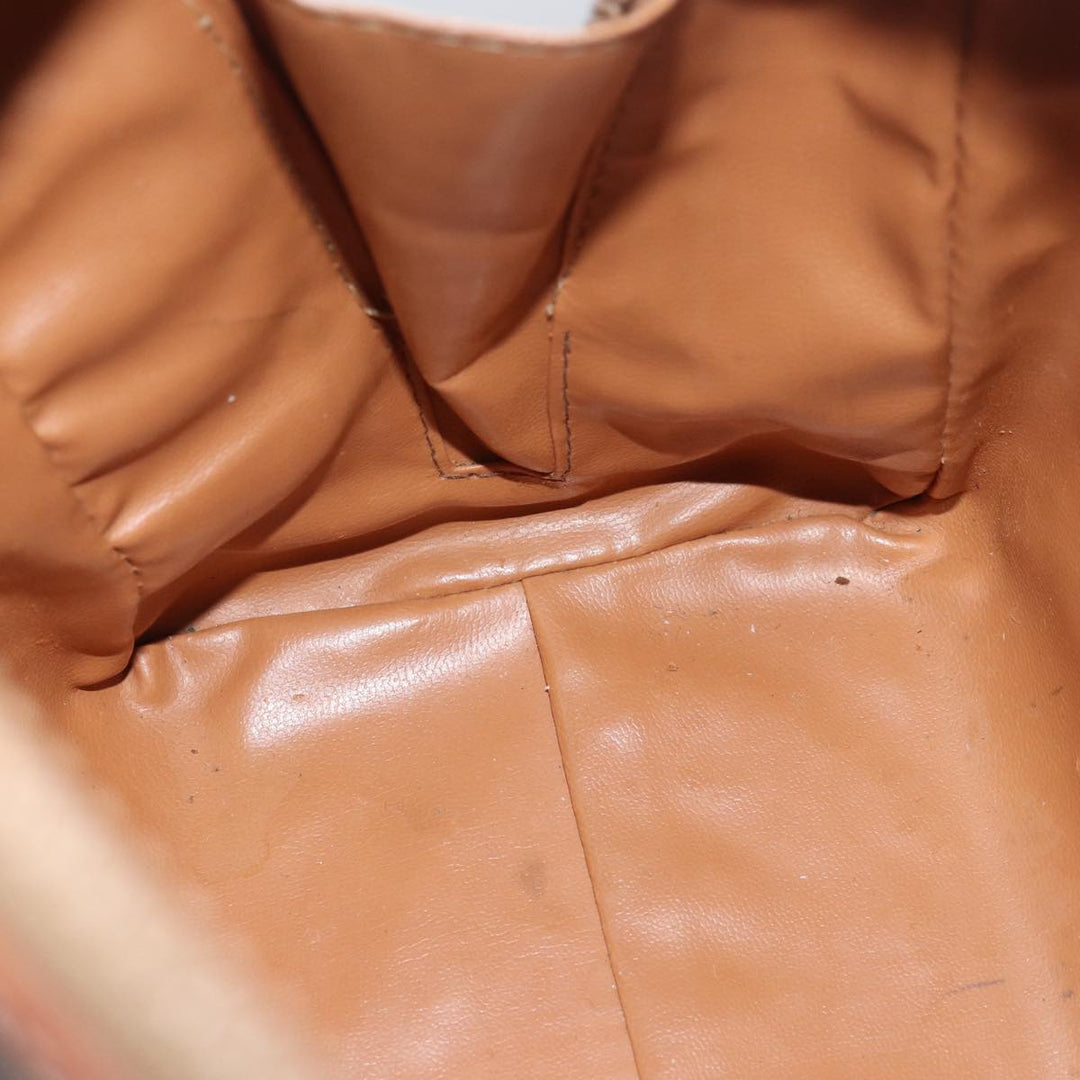Celine Macadam Canvas Hand Bag Brown Auth 80058
