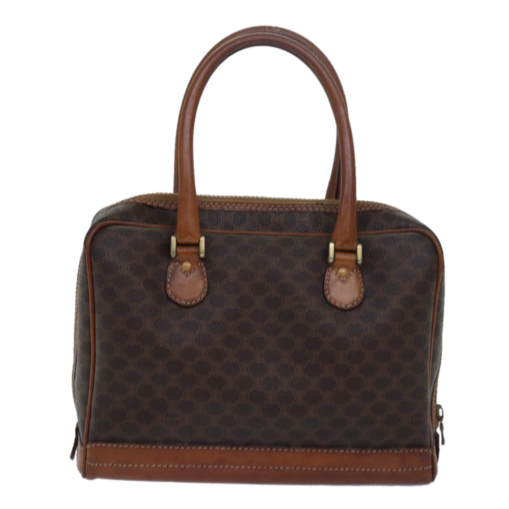 Celine Macadam Canvas Hand Bag Brown Auth 80058