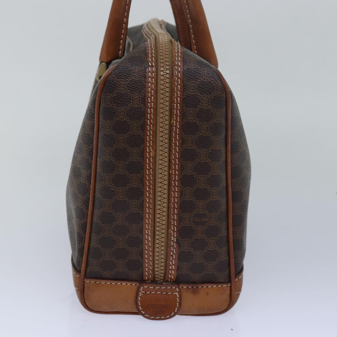 Celine Macadam Canvas Hand Bag Brown Auth 80058