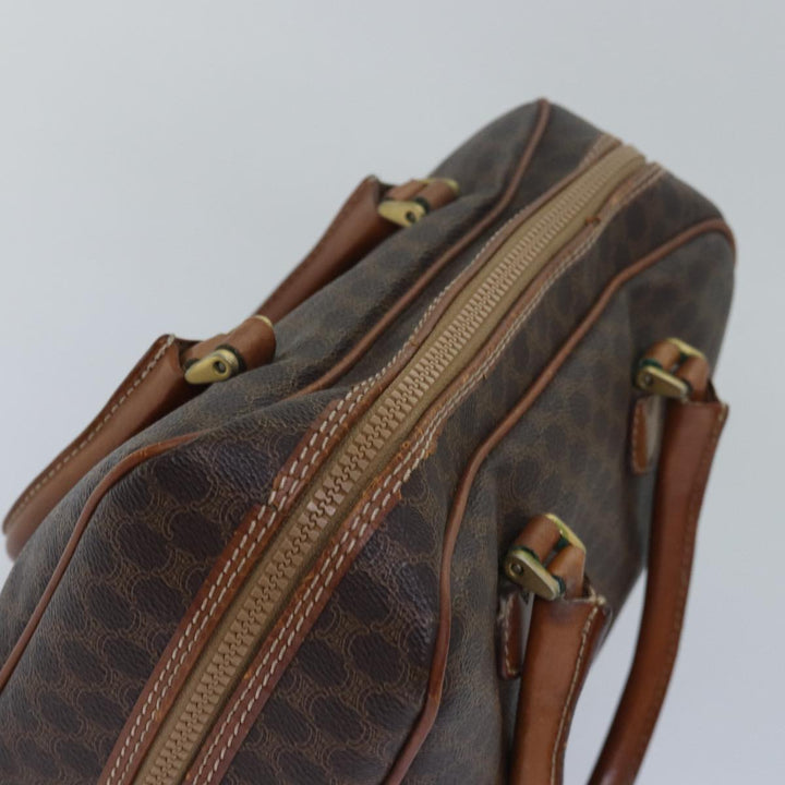 Celine Macadam Canvas Hand Bag Brown Auth 80058