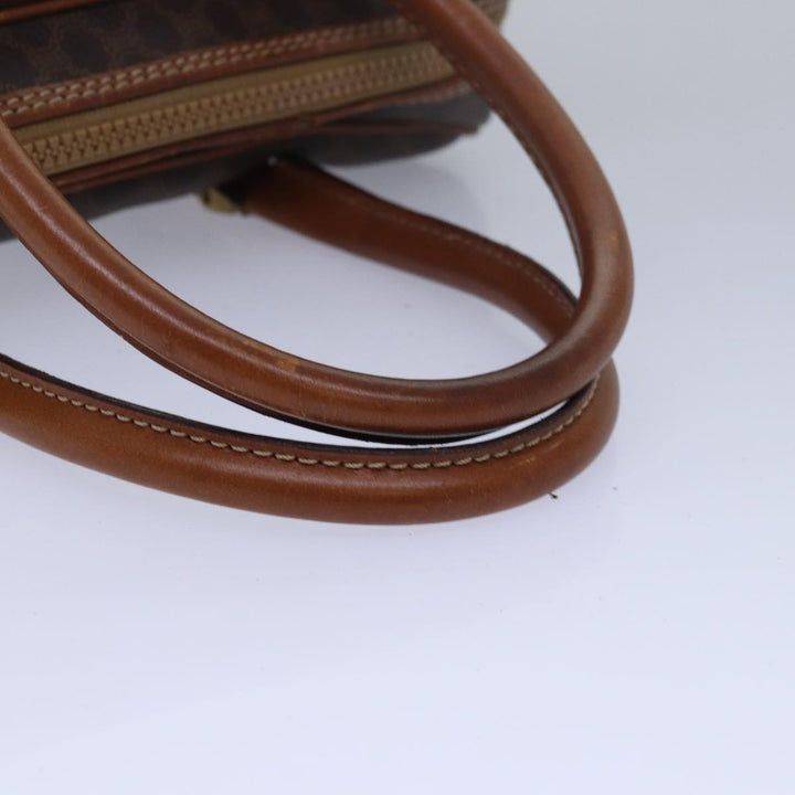 Celine Macadam Canvas Hand Bag Brown Auth 80058