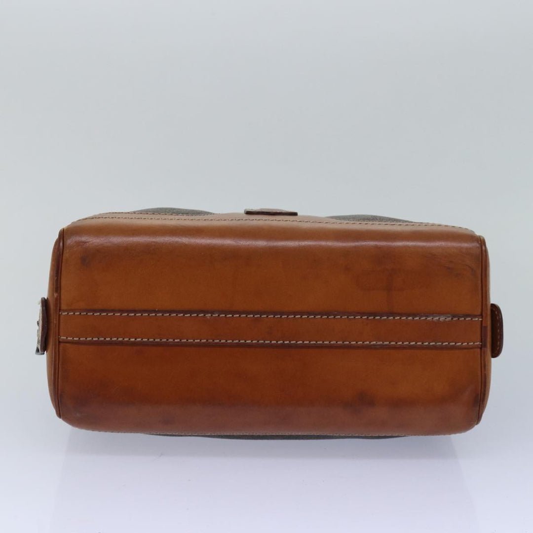 Celine Macadam Canvas Hand Bag Brown Auth 80058