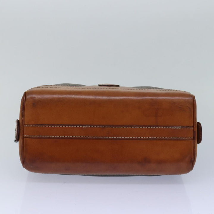 Celine Macadam Canvas Hand Bag Brown Auth 80058