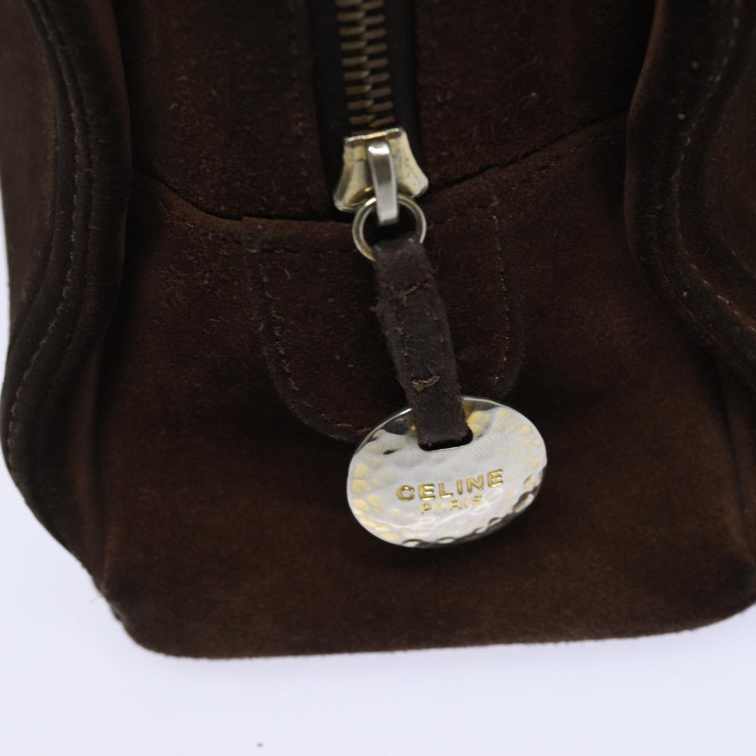 Celine Hand Bag Suede Brown  80059