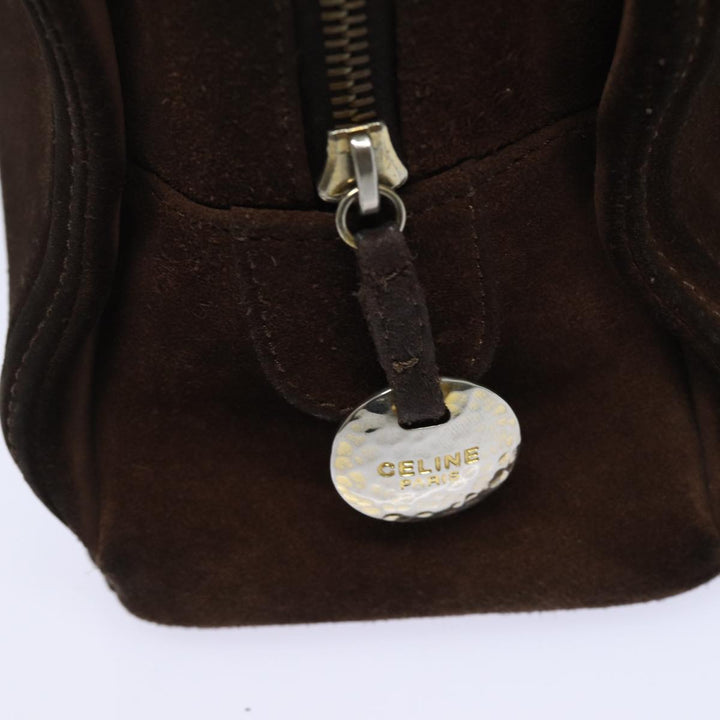 Celine Hand Bag Suede Brown  80059