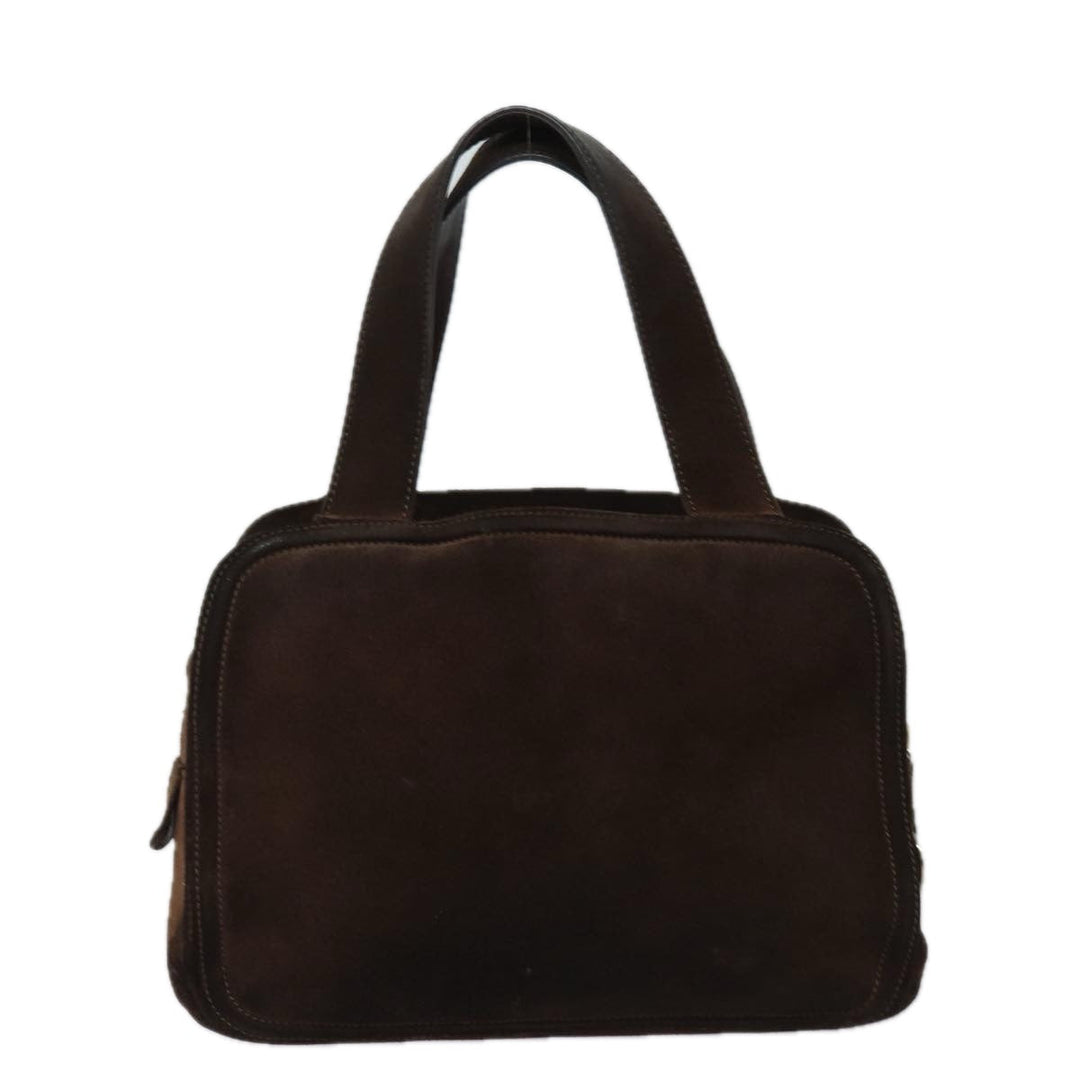 Celine Hand Bag Suede Brown  80059