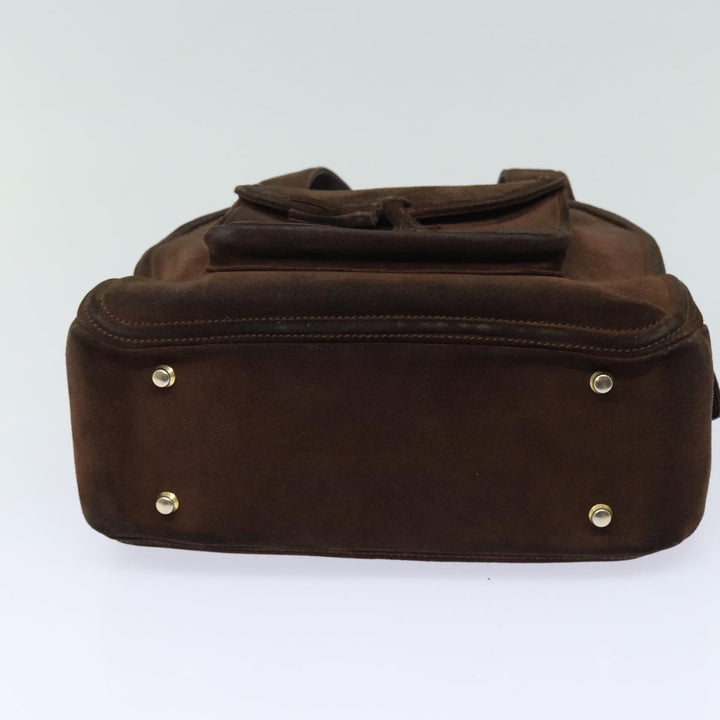 Celine Hand Bag Suede Brown  80059