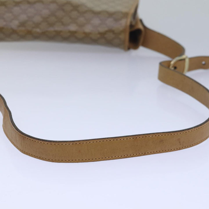 Celine Macadam Canvas Shoulder Bag Beige Auth 80065