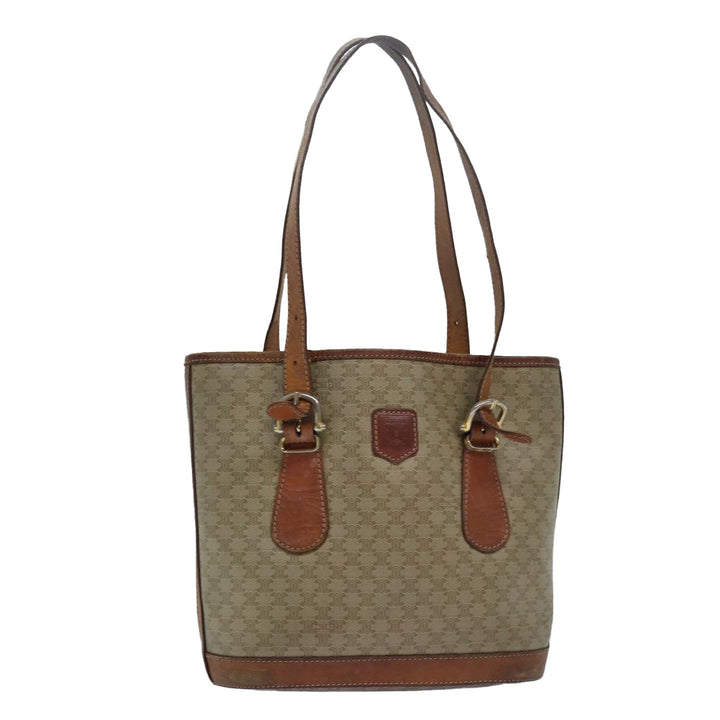Celine Macadam Canvas  Beige Auth 80067