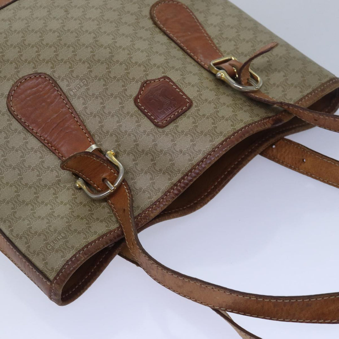 Celine Macadam Canvas  Beige Auth 80067