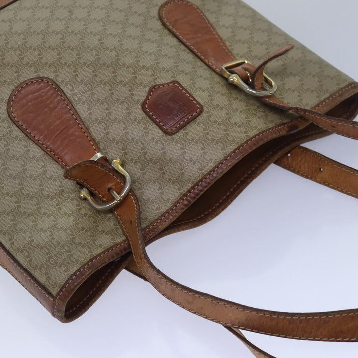 Celine Macadam Canvas  Beige Auth 80067