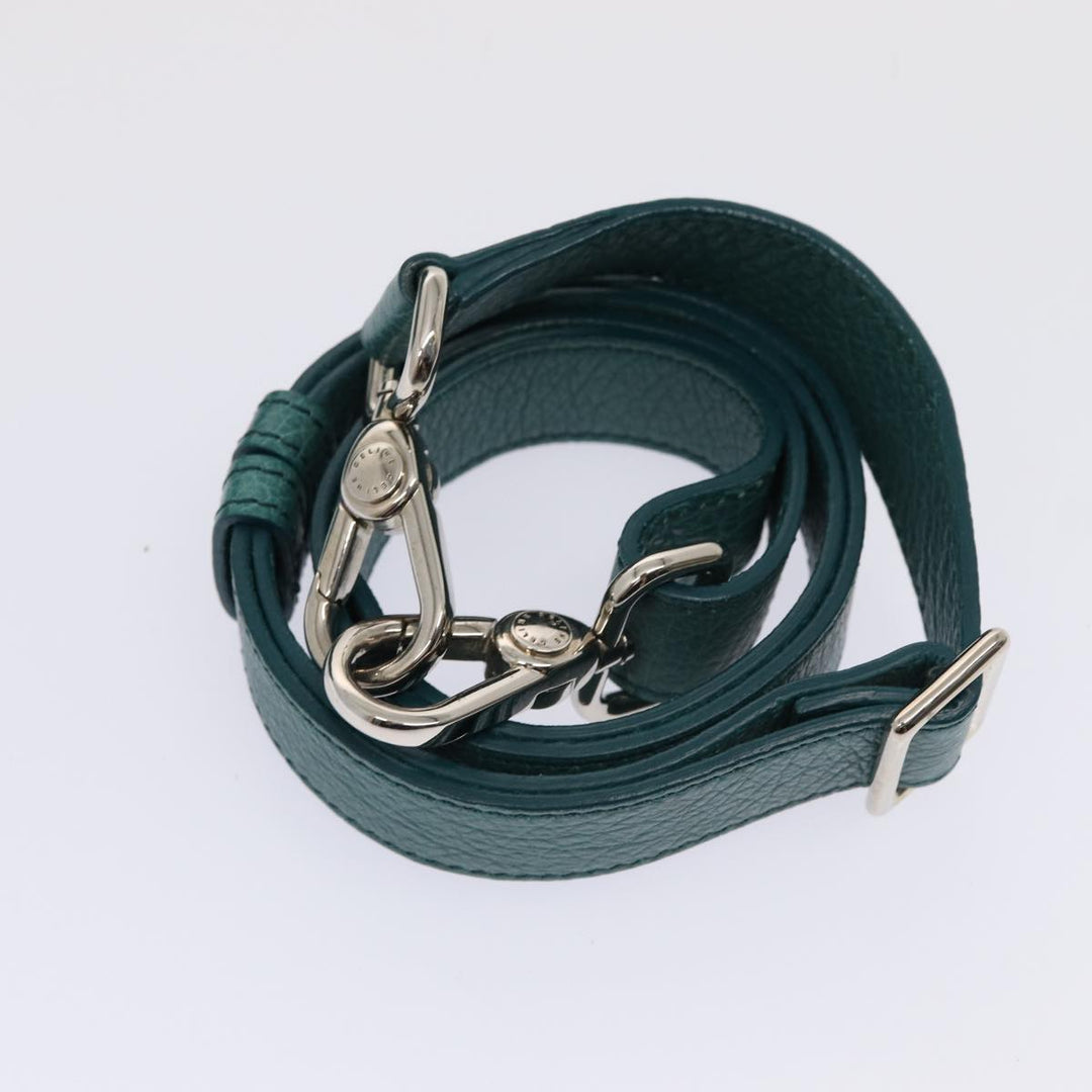 Celine Hand Bag Leather 2way Turquoise Blue  80082