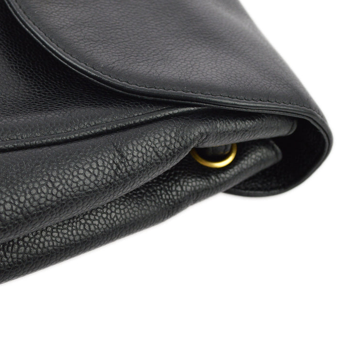 Top Quality Chanel Black Caviar Triple CC Backpack