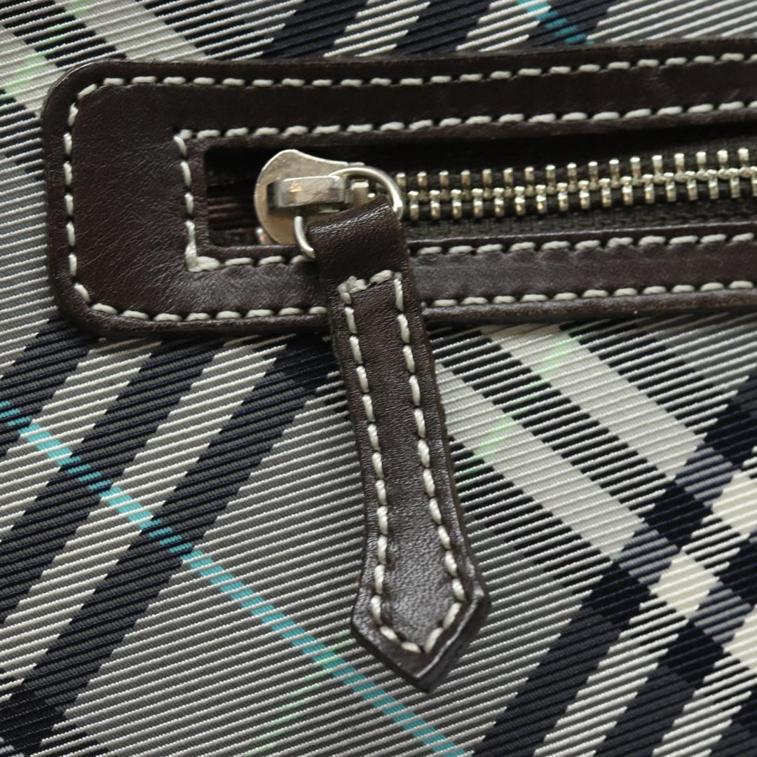 Burberry Blue Label Nova Check Shoulder Bag Gray Auth 80145