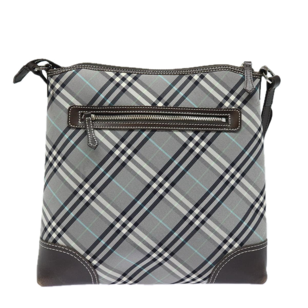 Burberry Blue Label Nova Check Shoulder Bag Gray Auth 80145