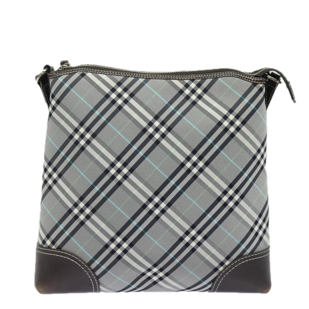 Burberry Blue Label Nova Check Shoulder Bag Gray Auth 80145