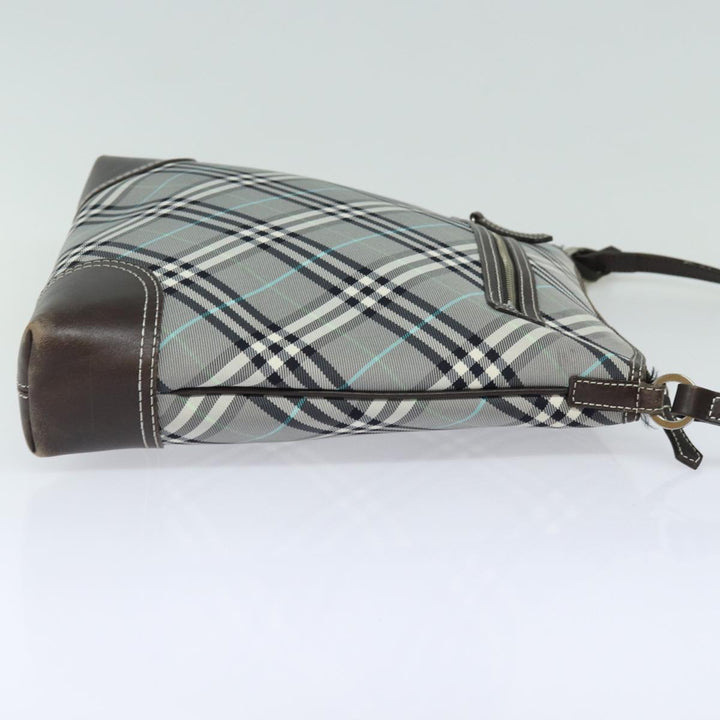 Burberry Blue Label Nova Check Shoulder Bag Gray Auth 80145