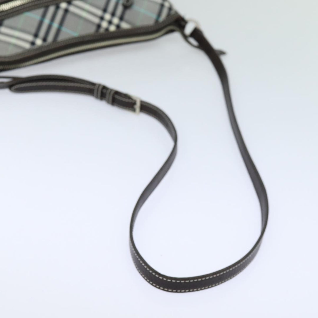 Burberry Blue Label Nova Check Shoulder Bag Gray Auth 80145