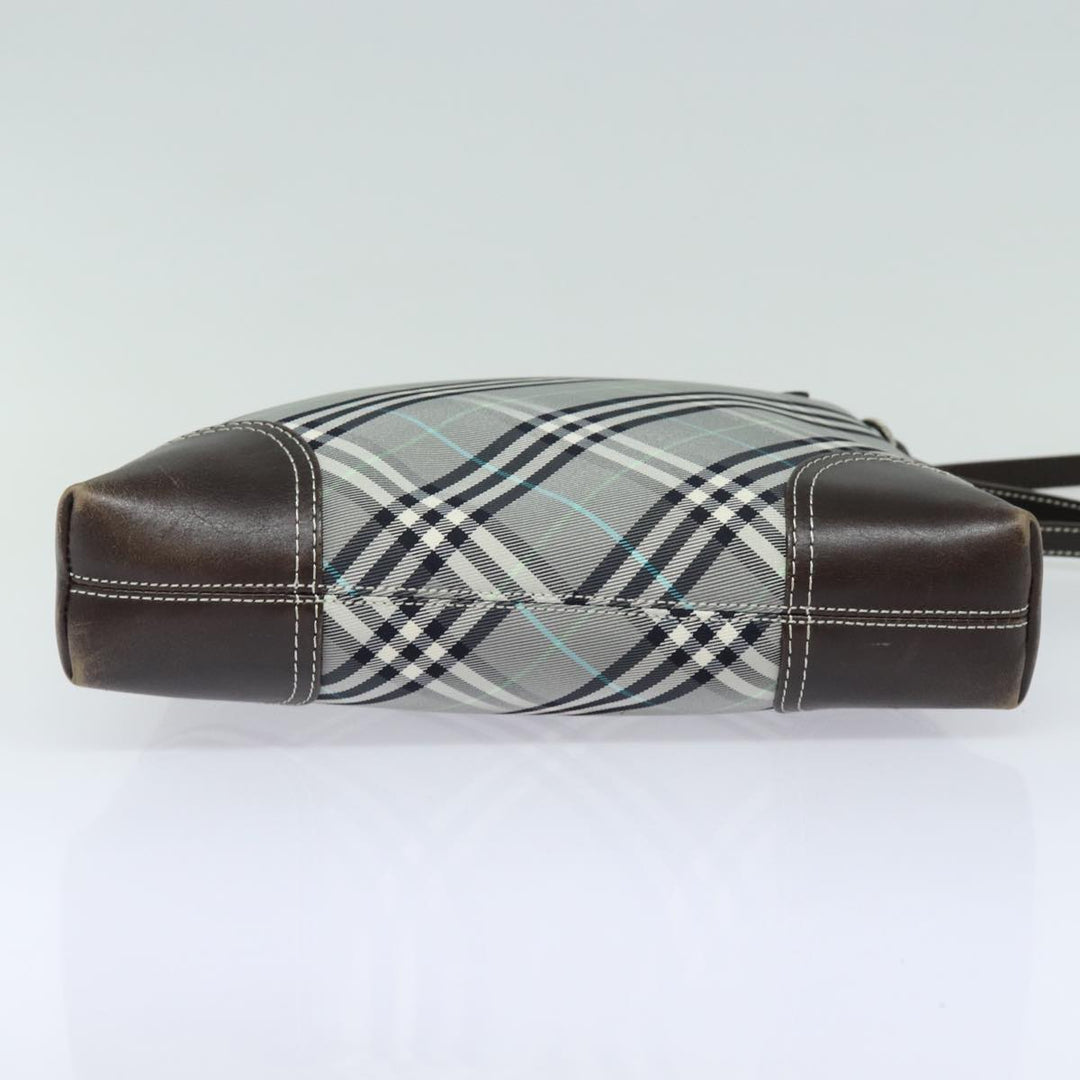 Burberry Blue Label Nova Check Shoulder Bag Gray Auth 80145