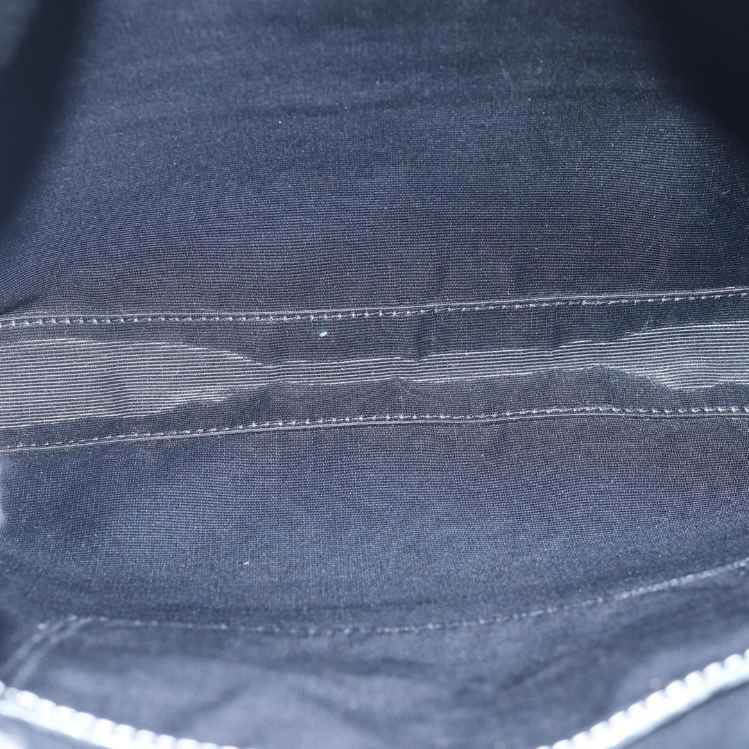 Burberry Nova Check Blue Label Shoulder Bag Nylon Black Auth 80167