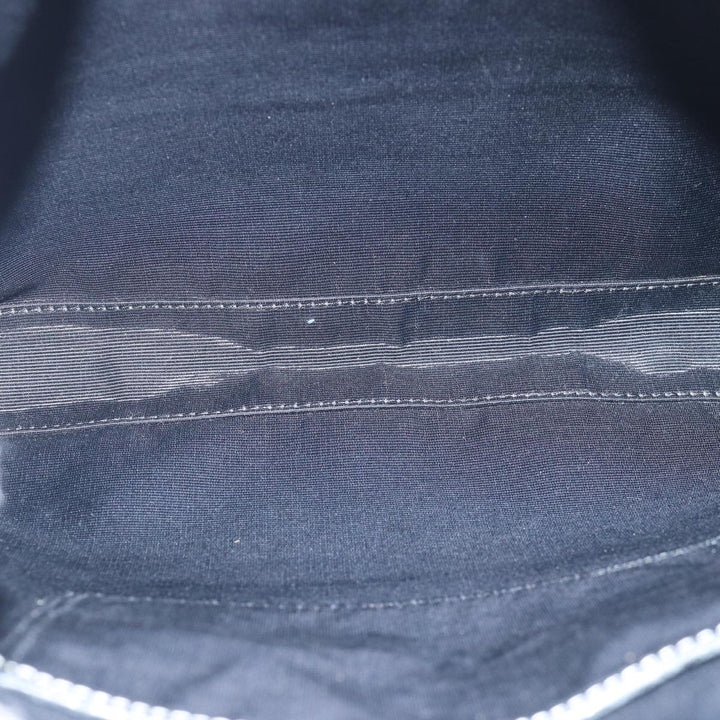 Burberry Nova Check Blue Label Shoulder Bag Nylon Black Auth 80167