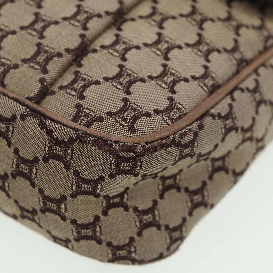 Celine Macadam Canvas Shoulder Bag Brown Auth 80170