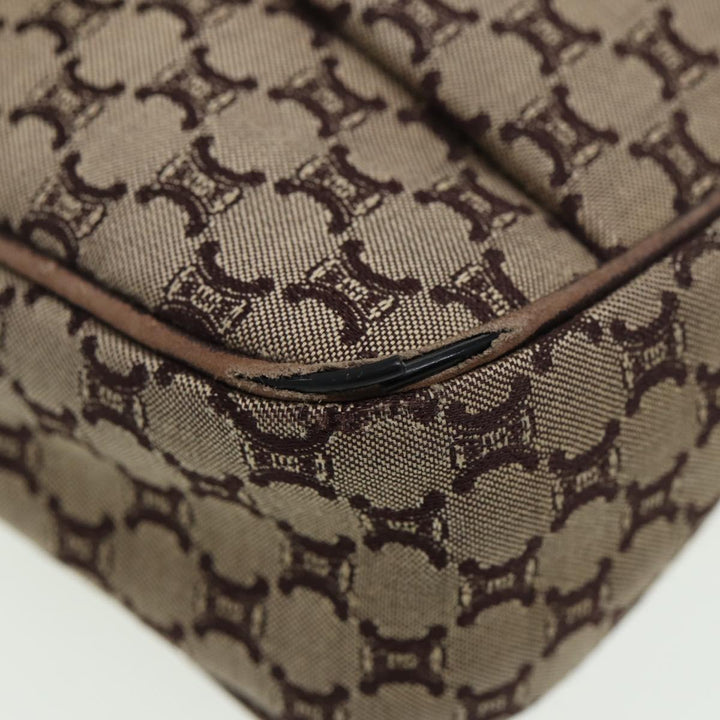 Celine Macadam Canvas Shoulder Bag Brown Auth 80170