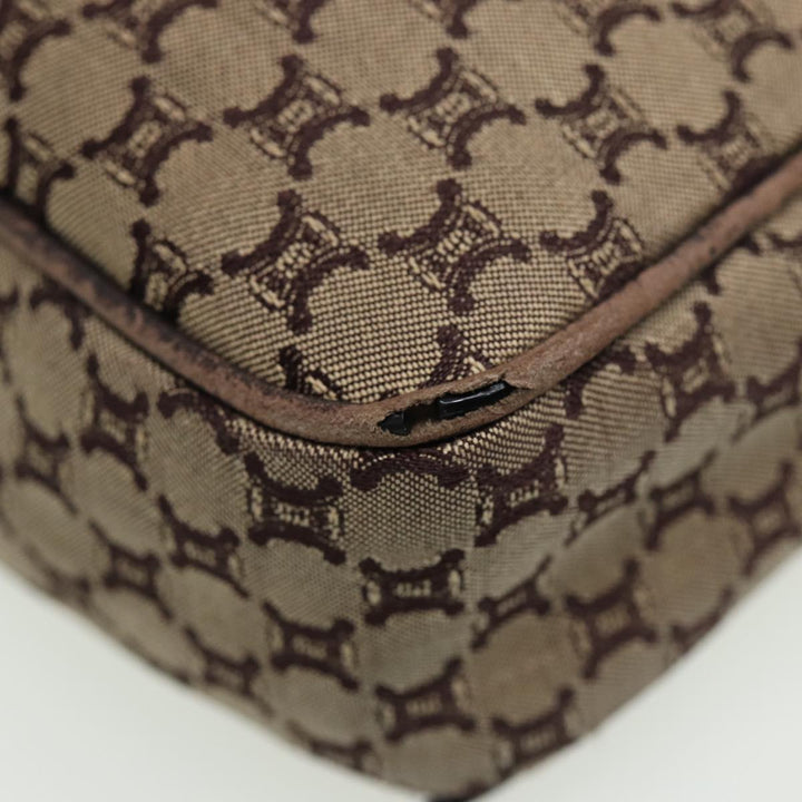 Celine Macadam Canvas Shoulder Bag Brown Auth 80170