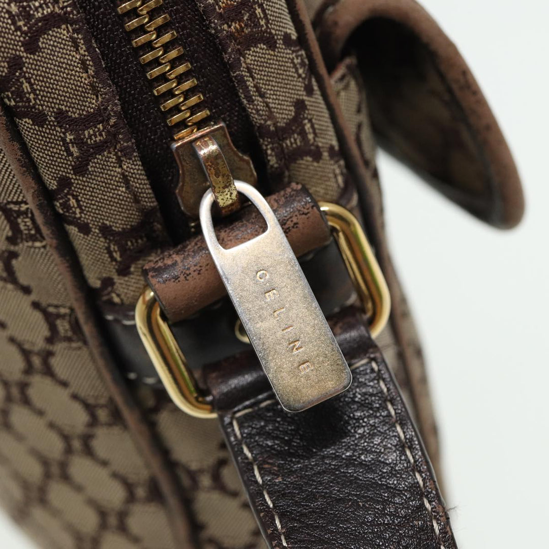 Celine Macadam Canvas Shoulder Bag Brown Auth 80170