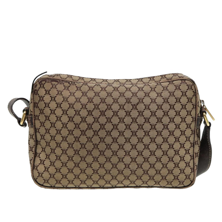 Celine Macadam Canvas Shoulder Bag Brown Auth 80170