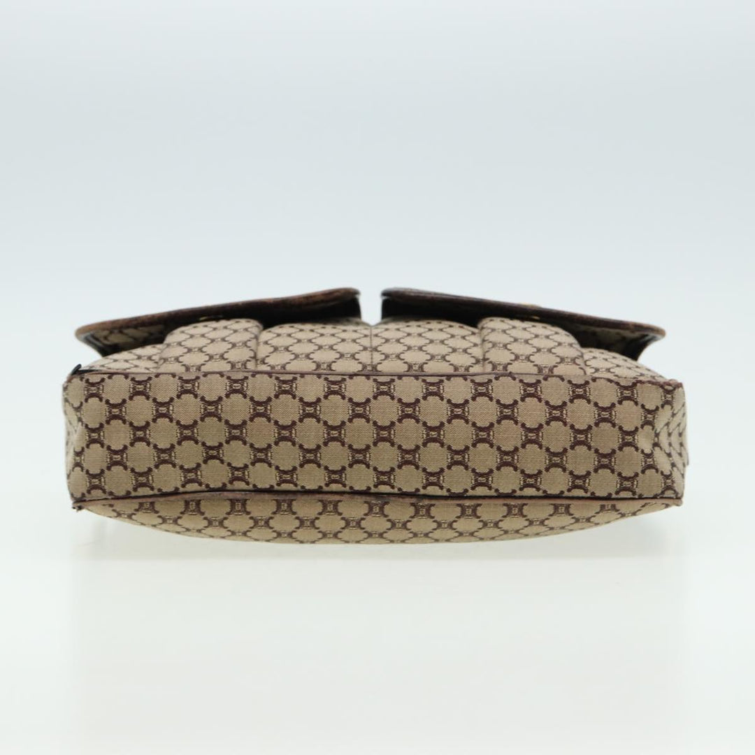 Celine Macadam Canvas Shoulder Bag Brown Auth 80170