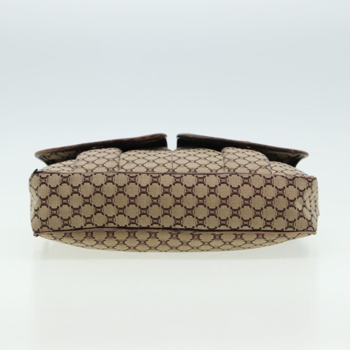 Celine Macadam Canvas Shoulder Bag Brown Auth 80170