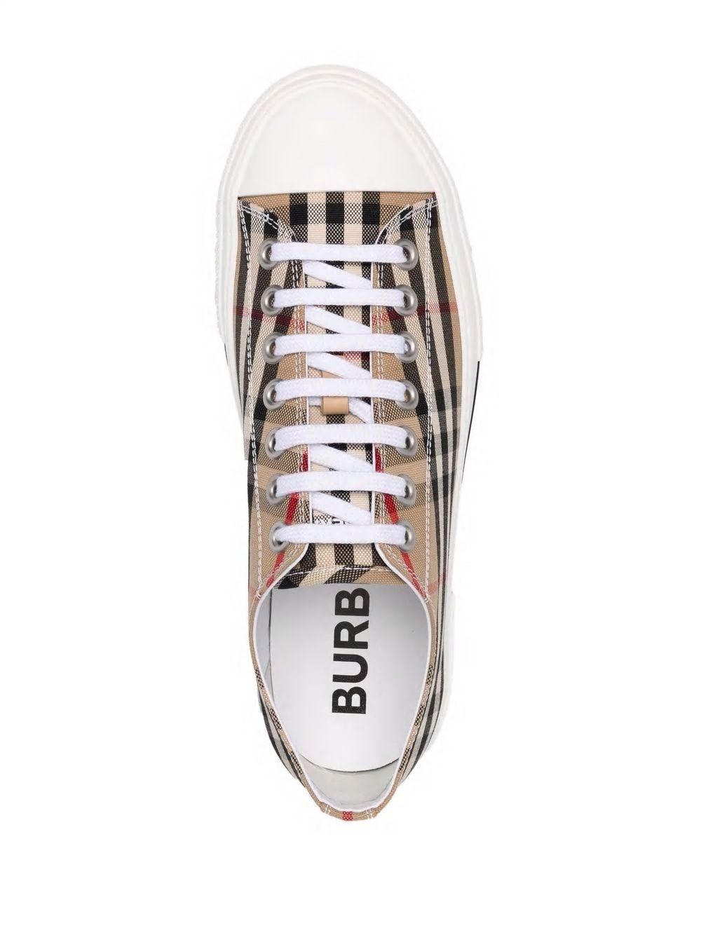 CHECKED MOTIF CANVAS SNEAKERS