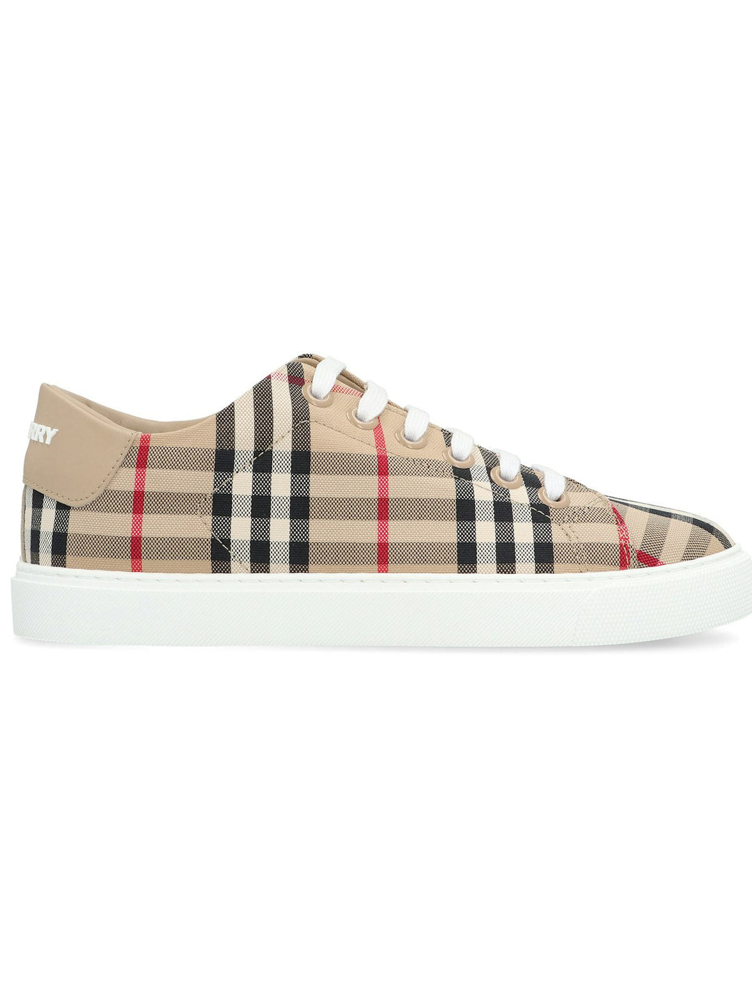 CHECKED MOTIF SNEAKERS