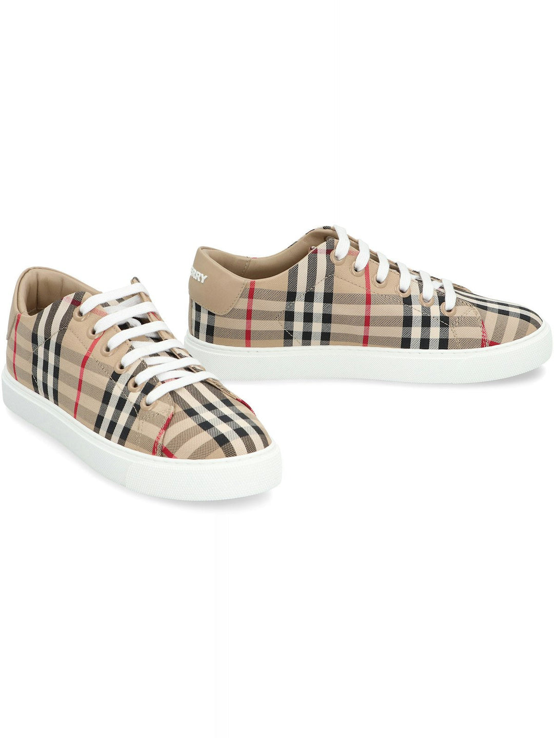 CHECKED MOTIF SNEAKERS