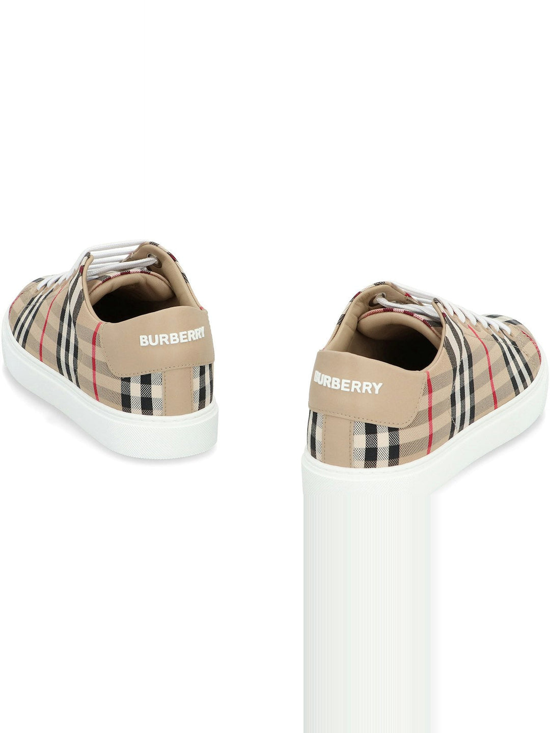 CHECKED MOTIF SNEAKERS