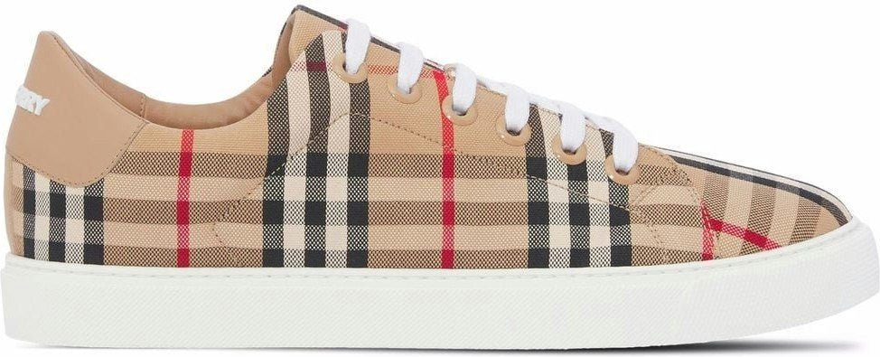 CHECK MOTIF COTTON SNEAKERS
