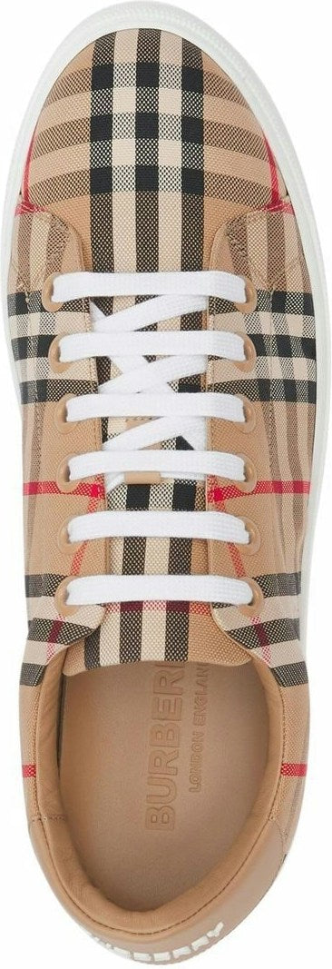 CHECK MOTIF COTTON SNEAKERS