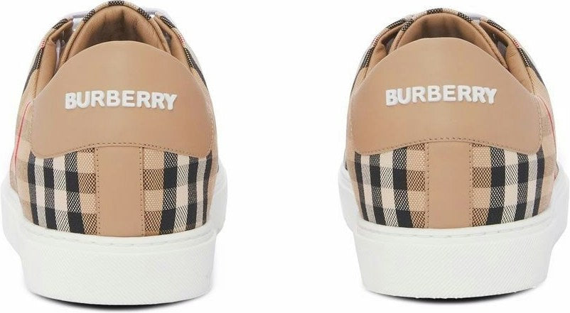 CHECK MOTIF COTTON SNEAKERS