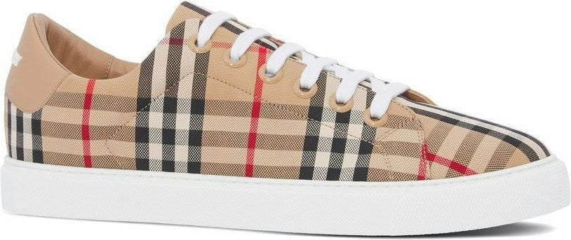 CHECK MOTIF COTTON SNEAKERS