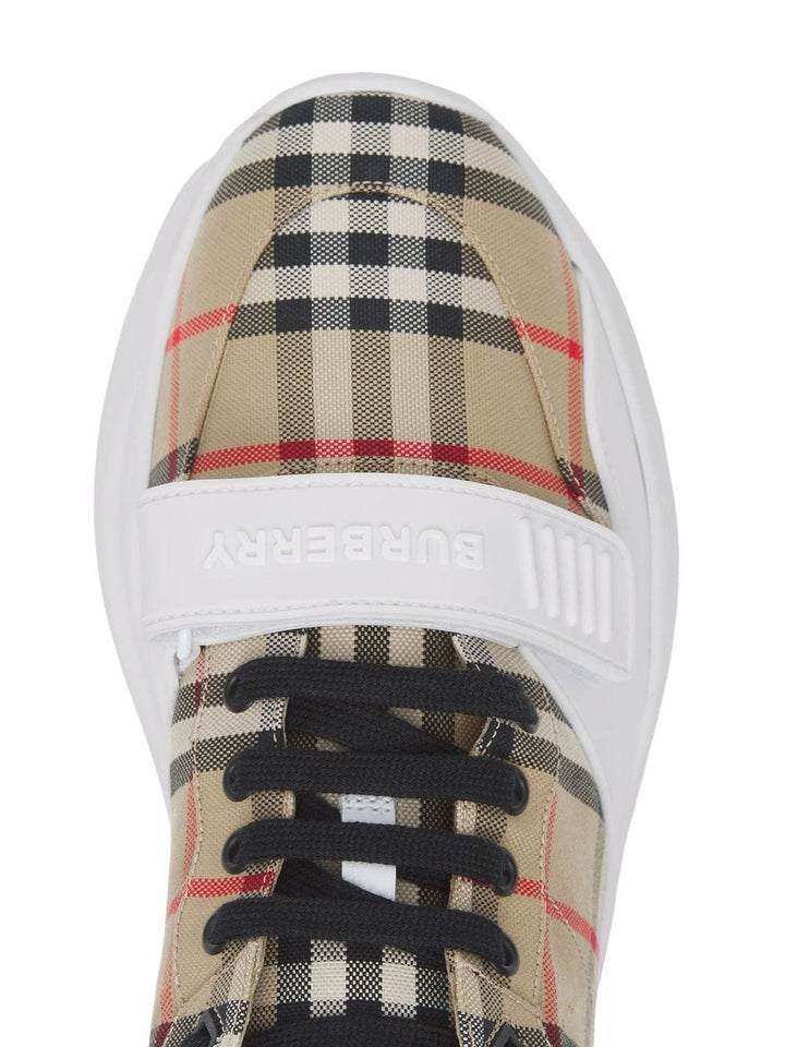 CHECK FABRIC SNEAKERS