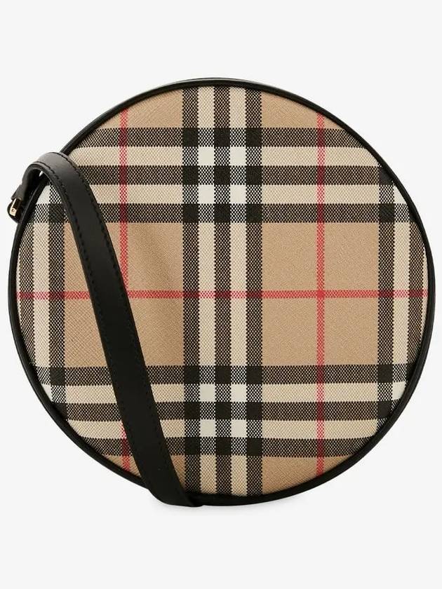 Burberry WoMen's Lewis Vintage Check Leather Mini Cross Bag Archive Beige